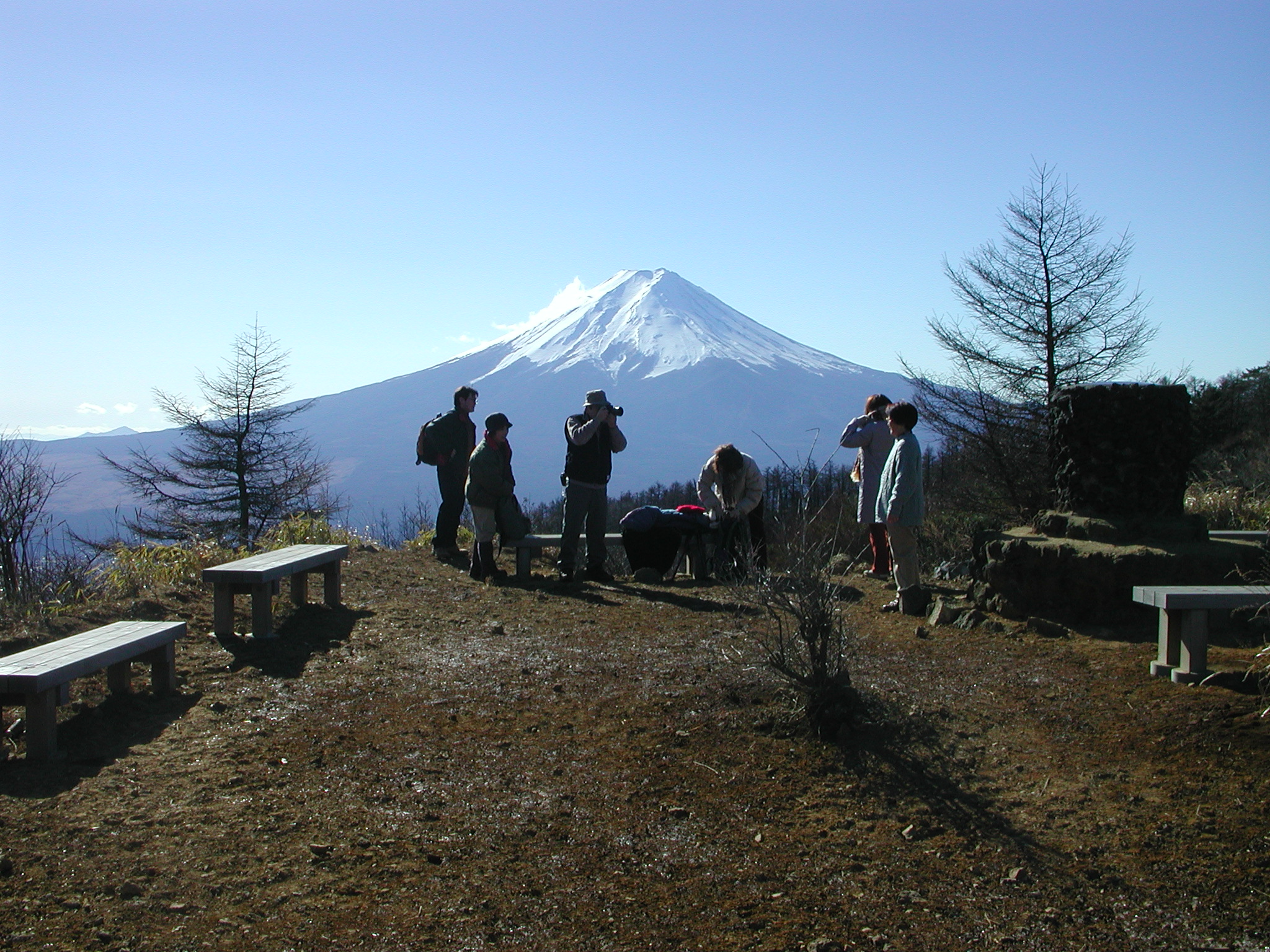 三ツ峠山頂からの富士山[2001.12.16]
